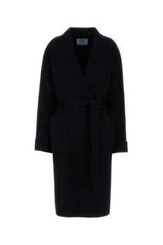 Prada Belted Long Coat