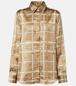 Burberry | Emma printed satin shirt