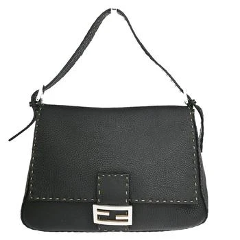 Fendi Fendi Mamma Baguette  Leather Handbag (Pre-Owned)