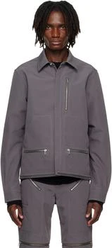 Rick Owens | Gray Hollywood Headon Overshirt