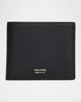 Tom Ford Men's Grained Leather T-Line Bifold Wallet