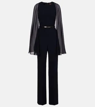 Max Mara | Vertice caped cady jumpsuit