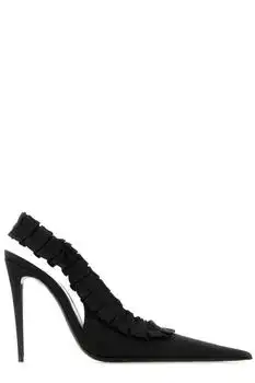 Yves Saint Laurent | Saint Laurent Micher 110 Ruffled Heeled Pumps