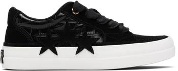 AMIRI | Black Croc Debossed Sunset Skate Sneakers