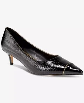 Women
s Jacey Luxurious Pointed-Toe Kitten Heel Pumps