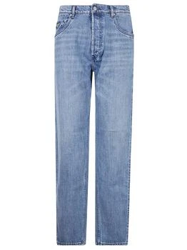 Prada | Prada Logo Patch Straight Leg Jeans