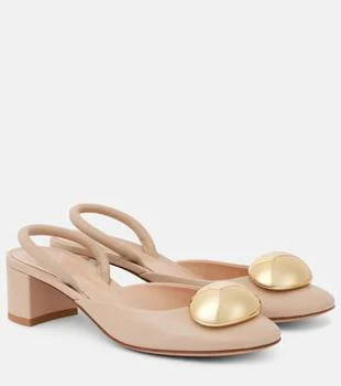 Gianvito Rossi | Sphera 45 leather slingback pumps