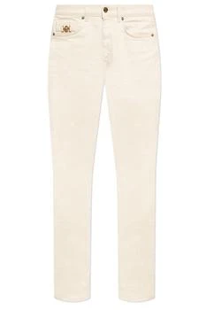 Versace | Versace Logo-Patch Tapered Leg Jeans