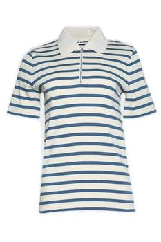 Jil Sander | Jil Sander+ Zipped Striped Polo Shirt