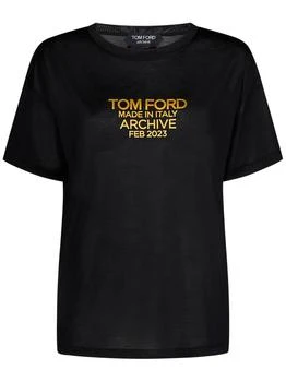 Tom Ford | Tom Ford Logo Printed Crewneck T-Shirt