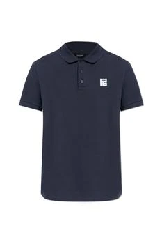 Balmain | Balmain Logo Embroidered Short-Sleeve Polo Shirt