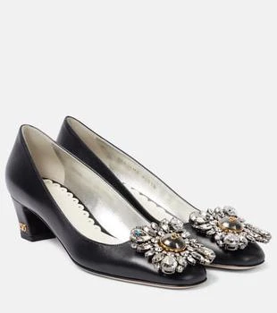 Valentino | Embellished 45 leather pumps