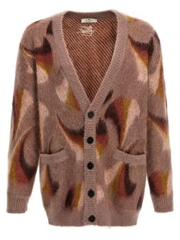 ETRO | Etro Button-Up Jacquard Knitted Cardigan