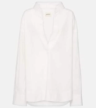 Khaite | Tito cotton poplin top