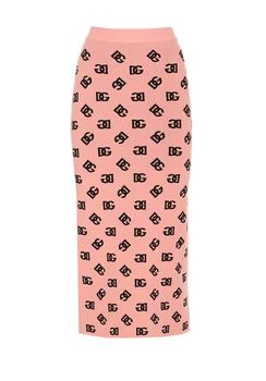 Dolce & Gabbana | Dolce & Gabbana DG Logo Jacquard Midi Pencil Skirt