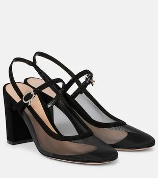 Gianvito Rossi | Francoise 85 leather slingback pumps