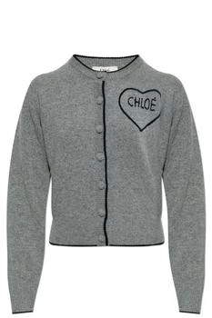 Chloé | Chloé Fitted Crewneck Knitted Cardigan