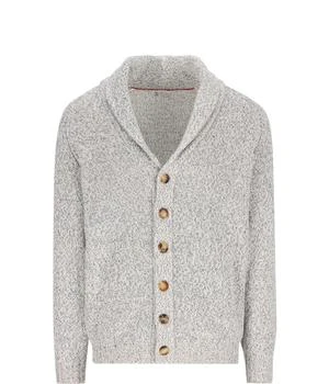 Brunello Cucinelli | Brunello Cucinelli Raglan Sleeved Mouliné Cardigan
