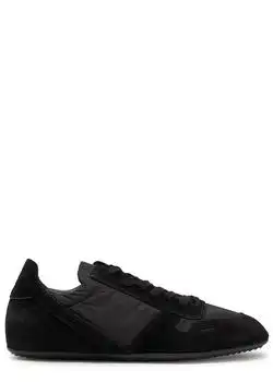 Rick Owens | Panelled nylon and suede sneakers