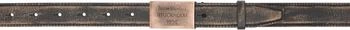 Brown Engraved Logo Leather Belt