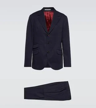 Brunello Cucinelli | Cotton and cashmere gabardine suit