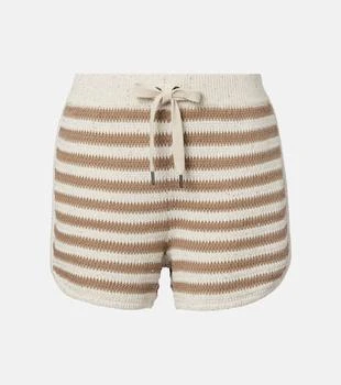 Brunello Cucinelli | Striped cotton-blend shorts