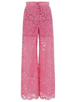 Dolce
Gabbana | Dolce
Gabbana Flared Branded Stretch Lace Pants