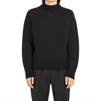 Salvatore Ferragamo | Tinted Sequined Turtleneck Sweater In Black