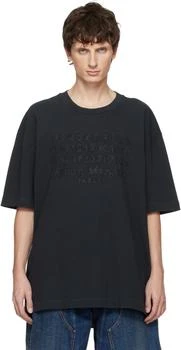 MAISON MARGIELA | Gray Embroidered Logo T-shirt