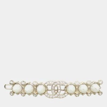 Chanel | Chanel  CC Pearl and Crystal Hairclip