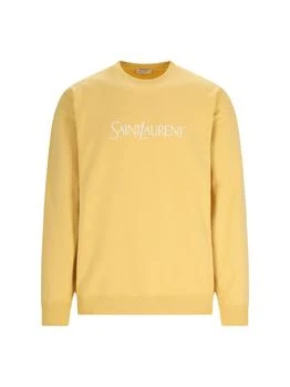 Yves Saint Laurent | Saint Laurent Logo Embroidered Crewneck Sweatshirt