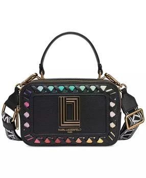 Simone Camera Crossbody with Rainbow Stitching