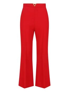 Valentino | Valentino Logo Plaque Cropped Pants