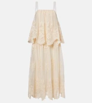 Zimmermann | Hypnotic floral lace midi dress
