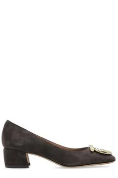 Salvatore Ferragamo | Ferragamo Gancini Plaque Slip-On Pumps