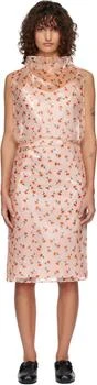 Jil Sander | Pink Floral Lined Midi Dress