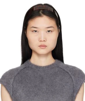 Brown Thin Bessette Headband
