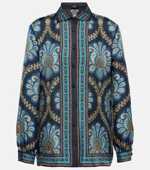 ETRO | Printed silk twill shirt