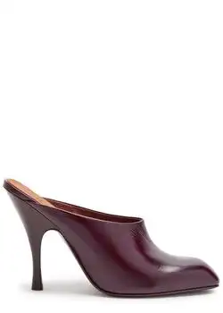 Khaite | Colt 100 glossed leather mules