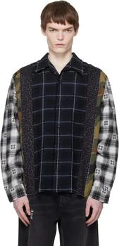 AMIRI | Multicolor Spliced MA Quad Flannel Shirt