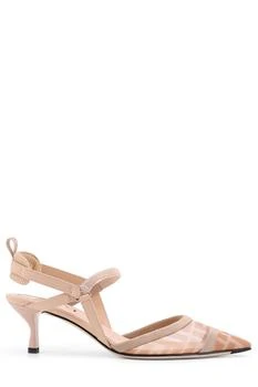 Fendi | Fendi Colibri Lite Pointed-Toe Slingback Pumps