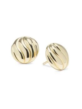Saks Fifth Avenue | 14K Yellow Gold Wavy Stud Earrings