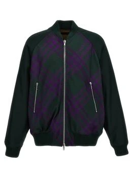 Burberry | Burberry Checked Zipped Reversible Bomber Jacket