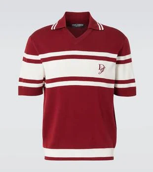 Dolce 
Gabbana | Silk and cotton polo shirt