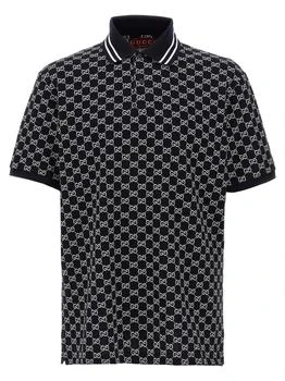 Gucci | Gucci GG Piquet Jacquard Polo Shirt