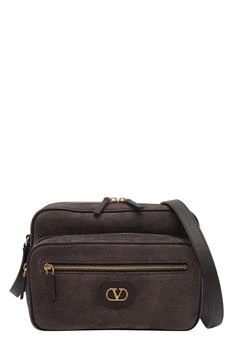 Valentino | Valentino VLogo Signature Zip-Up Messenger Bag