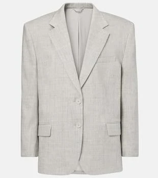 Magda Butrym | Oversized linen and wool blazer