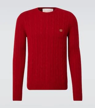 Valentino | VLogo cable-knit cashmere sweater