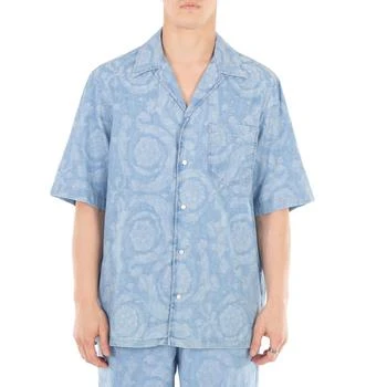 Versace | Barocco Print Chambray Denim Shirt