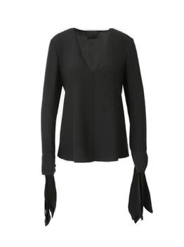 Givenchy | Givenchy 4G Embroidered Deep-V Blouse